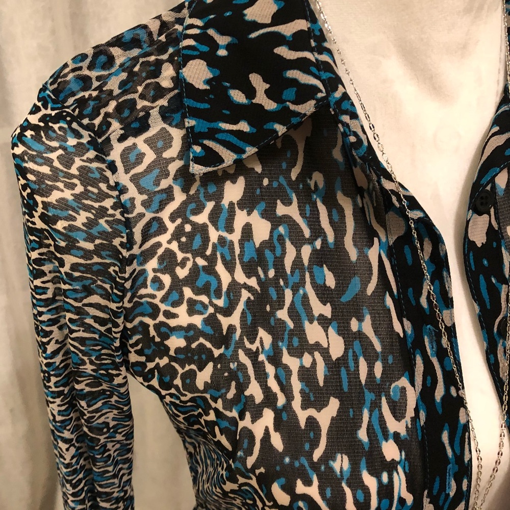 INC International Concept sheer blouse